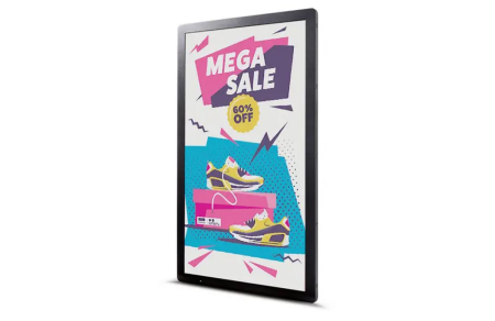 Цифровая вывеска Tableaux E-paper 3200 x 1800, Android 11, 2 + 16 Гб,  Wi-Fi, Bluetooth 5.1, адаптер питания