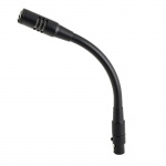 Кардиоидный конденсаторный микрофон на «гусиной шее», разъем mini XLR. Длина 100 мм. Цвет черный