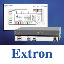 Интерактивный интерфейс визуальной навигации для бронирования помещений TLSI 201 от Extron