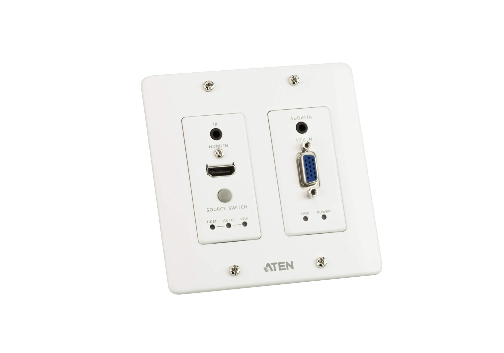 Aten VE2812UST HDMI&VGA HDBaseT Настенный передатчик с монтажной панелью US (4K@100м / 1080p@150м)-img_08 Aten VE2812UST HDMI&VGA HDBaseT Настенный передатчик с монтажной панелью US (4K@100м / 1080p@150м)-img_08