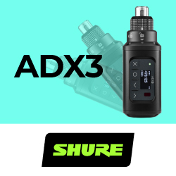 Shure представляет новый передатчик-плагон ADX3 с технологией ShowLink