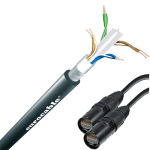 Патч-корд кабель CAT6 S-UTP, разъём Ethercon 5 black, 10м