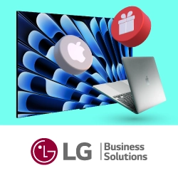 При покупке экрана LG LAEC015 — ноутбук MacBook в подарок