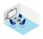 Решение для небольшой переговорной комнаты.WyreStorm CAM-210-PTZ + Спикерфон Gonsin MIC-RA08 Model O.