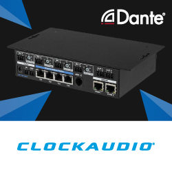 Компания  ClockAudio  анонсировала новый передатчик Dante CDT-100 