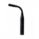 Кардиоидный конденсаторный микрофон на гибкой стойке типа «гусиная шея», с RF-защитой, LED индикатором и функцией приглушения, разъем 3 Pin Male XLR. Длина 180 мм. Цвет черный