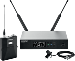 Беспроводная микрофонная система содержит передатчик QLXD1, петличный микрофон MX150/O и приемник QLXD4, P51 710 - 782 МГц