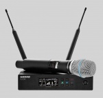 Беспроводная микрофонная система содержит ручной передатчик QLXD2 с микрофоном Beta58A и приемником QLXD4, G51 470 - 534 МГц