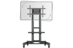 Стойка для дисплея с кронштейном 40"-75", мобильная, чёрная