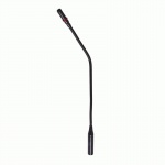 Кардиоидный конденсаторный микрофон на гибкой стойке типа «гусиная шея», яркое LED кольцо, с RF-защитой, разъем 5 Pin Male XLR. Длина 500 мм. Цвет черный