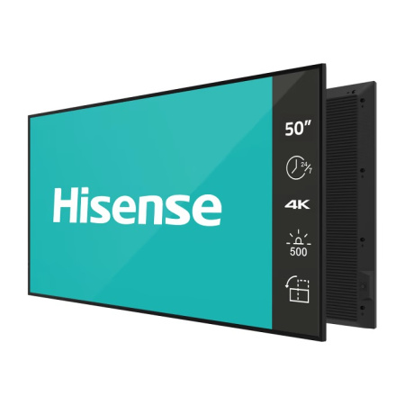Информационный дисплей Hisense   50" 50DM66D, разрешение 3840 x 2160, яркость 500, Android 11.0