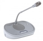 Дискуссионный пульт с микрофоном на короткой ножке, 300 мм., светлый