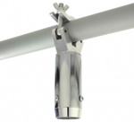 SYSTEM 2 - Крепление на трубу для штанги 50 мм, макс. нагрузка 140 кг, цвет - серебряный