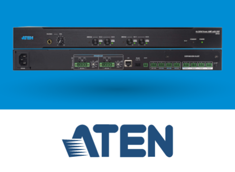Новый ATEN AP412 — 4‑канальный усилитель 4×120 Вт с DSP
