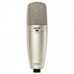 Студийный конденсаторный микрофон с алюминиевым кофром и гибким креплением