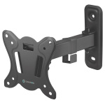 Кронштейн для дисплея 10"-32" наклонно-поворотный, чёрный