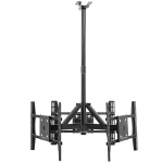 Потолочный кронштейн для 3 дисплеев 32”- 63", чёрный