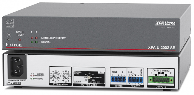 Extron XPA U 2002 SB Двухканальный усилитель с режимом моста 200/400 Вт на канал -pic_1 Extron XPA U 2002 SB Двухканальный усилитель с режимом моста 200/400 Вт на канал -pic_1