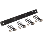 Комплект крепежа для крепления 4х антенн в 1U рэк пластине. В комплекте кабели, переходники и 1U пластина