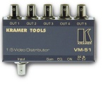 VM-51 – видеоусилитель, распределитель 1:5 видео разъемы BNC. Распределяет входной сигнал на пять идентичных выходов.