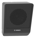 Корпусный громкоговоритель, с наклоненной передней панелью, 6 Вт, черный