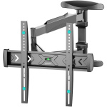 Кронштейн для дисплея 40" - 75" наклонно-поворотный, чёрный