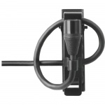 Миниатюрный всенаправленный петличный микрофон, черный, без предусилителя с mini-XLR