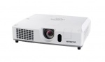 Трехчиповый 3LCD-проектор 4000 лм (с объективом), WXGA 1280 x 800, 16:10, одна лампа, 3000:1. Разъемы: HDMI x 1, S-Video, Composite Video, Component Video, 3.5 mm stereo mini jack x 2, RCA jack (L/R) x 1, USB. Вес 4.6кг. Белого цвета