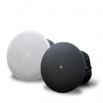 Потолочная акустическая система. 6,5 дюймовый НЧ-динамик с 0,75 дюймовым твитером с обтекаемой купольной мембраной, 300 Вт, 56 Гц - 20 кГц, 100/70В трансформатор, цвет белый или черный. Цена за пару.