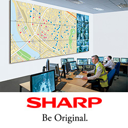 Самый большой в мире дисплей для видеостен Sharp PN-V701
