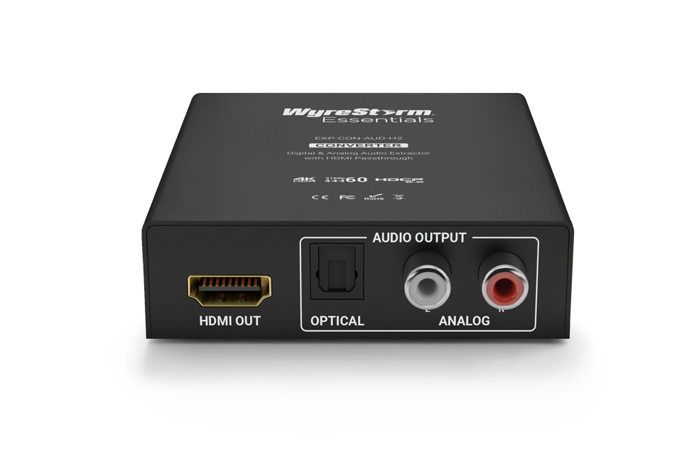 EXP-CON-AUD-H2 Дэ-эмбеддер аналогового и цифрового аудио из HDMI 2.0, c проходным HDMI портом-02 EXP-CON-AUD-H2 Дэ-эмбеддер аналогового и цифрового аудио из HDMI 2.0, c проходным HDMI портом-02
