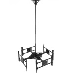 Потолочный кронштейн для 4 дисплеев 32”- 55", чёрный