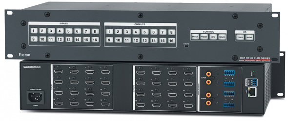 DXP 1616 HD 4K PLUS Матричный коммутатор HDMI 4K/60 16x16 с 4 аудиовыходами DXP 1616 HD 4K PLUS Матричный коммутатор HDMI 4K/60 16x16 с 4 аудиовыходами