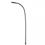 Кардиоидный конденсаторный микрофон на гибкой стойке типа «гусиная шея», яркое LED кольцо, открытый выход M10 Stud. Длина 600 мм. Цвет черный