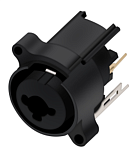 Разъём панельный под пайку на плату 3PIN XLR/6.35MM JACK мама