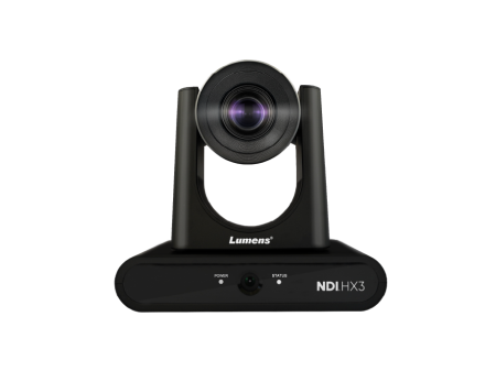 Поворотная камера FHD с 2 объективами, 20х оптический зум, NDI HX3 и функция автоотслеживания с ИИ, черного цвета