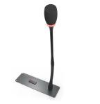 Врезной микрофонный пульт делегата без громкоговорителя. Поставляется без микрофона