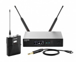 Беспроводная микрофонная система содержит передатчик QLXD1, инструментальный кабель WA302 и приемник QLXD4, P51 710 - 782 МГц