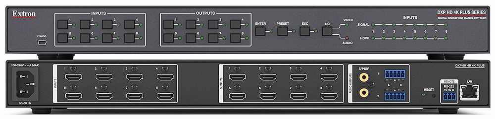 60-1495-21 Матричный коммутатор HDMI 4K/60 8x8 с 2 аудиовыходами-pic-02 60-1495-21 Матричный коммутатор HDMI 4K/60 8x8 с 2 аудиовыходами-pic-02
