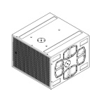 Сабвуфер, 2 x 15", 4" катушки, неодимовые магниты, 40Гц-120Гц. Цвет белый