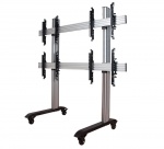 Универсальное мобильное (с колесиками) напольное крепление для видеостены 2х2, для экранов 46-60"