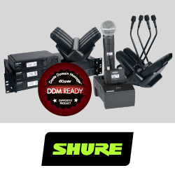 Радиосистемы Shure Russia ULX-D полноценно поддерживают Audinate Dante Domain Manager