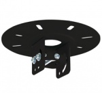 SYSTEM 2 - Потолочное/настенное крепление для штанги диаметром 50мм, регулировка наклона, макс. нагрузка 100 кг, цвет серебряный