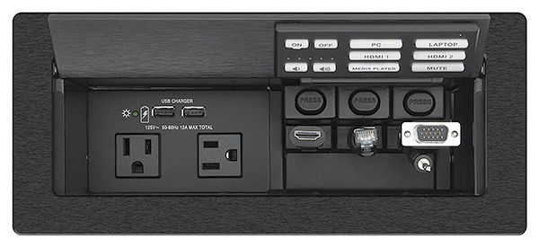 Extron NBP 1200C Лючок Cable Cubby с сетевой кнопочной панелью-05 Extron NBP 1200C Лючок Cable Cubby с сетевой кнопочной панелью-05