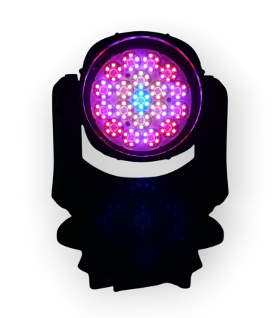 Светодиодный прожектор IP65 с полным движением типа WASH+Mapper 19х25Вт RGBW светодиодов + матрица 114х0,2Вт RGB светодиодов