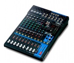 Аналоговый микшерный пульт, Микрофонные предусилители D-PRE схема Дарлингтона, 6 микр./12 лин. вх каналов, 2 группы/шины, 2-aux (вкл. FX), ст.выход. и 2 track вход/выход, 4 канальных компрессоров, 2-канальный USB интерфейс 24 бит 192 кГц