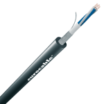 Микрофонный, четырёхжильный, чёрный, экранированный кабель 7 мм (Starquad)