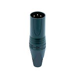 Разъём 3PIN XLR папа, чёрный