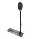 Врезной микрофонный пульт председателя без громкоговорителя. Поставляется без микрофона