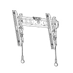 Кронштейн для дисплея 32"-70" наклонный, белый